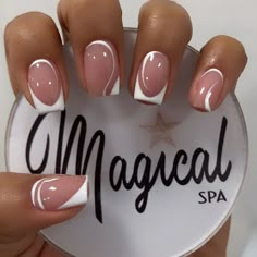 Sassy Nails, French Manicure Nails, Nagel Tips, French Tip Acrylic Nails, Work Nails, Short Square Acrylic Nails, White Nail, Acrylic Nails Coffin Short