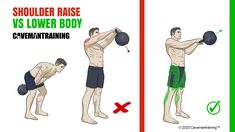 an image of a man doing the shoulder raise and lower bodyweight training exercises for men