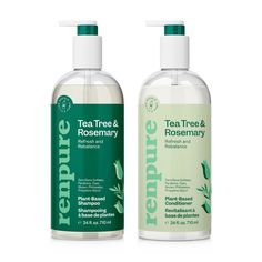 PRICES MAY VARY. Renpure Tea Tree & Rosemary Plant-Based Shampoo is crafted to invigorate the senses as it gently cleanses oily hair and soothes dry-scalp, balancing moisture and shine. Renpure Tea Tree & Rosemary Plant-Based Conditioner is crafted to invigorate the senses as it gently soothes dry scalp, balancing moisture and shine. ZERO Sulfates, Parabens, Dyes, Gluten, Phthalates, Propylene Glycol With Plant-Based Ingredients, biodegradable formula Bottle made from 100% Recycled Plastic Rosemary Shampoo, Hair Tea, Rosemary Plant, Rosemary Leaves, Normal Hair, Oily Hair, Frizz Free, Hair Care Shampoo, Hair Shampoo