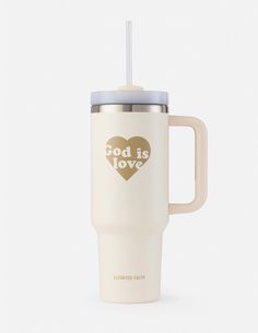 God is Love 40 oz Tumbler Christian Tumblers Christian Tumblers, Wwjd Bracelet, Xmas Gift Guide, Elevated Faith, Faith Sign, Christian Accessories, God Is Love, 40 Oz Tumbler, Christian T Shirts