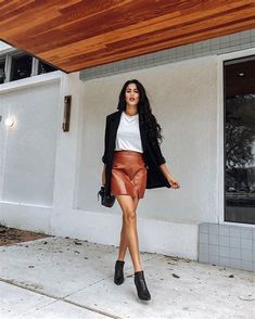 Brown Leather Skirt Outfit Ideas. There are any references about Brown Leather Skirt Outfit Ideas in here. you can look below. I hope this article about Brown Leather Skirt Outfit Ideas can be useful for you. Please remember that this article is for reference purposes only. #brown #leather #skirt #outfit #ideas Short Leather Skirt Outfit, Leather Skirt Outfit Ideas, White Leather Skirt, Short Leather Skirts, Skirt Outfit Ideas