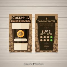 two coffee bags with the words coffee is always a good idea, but 3 get free