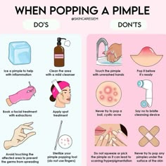 do’s & don’ts when popping a pimple Washing Your Face Aesthetic, Spot Meanings On Face, Pimple Area Meaning, Pimple Chart, Pimples On Face Meaning, Good Skin Tips, Basic Skin Care Routine, Clear Skin Tips