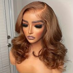 bob wig 13x4 lace frontal wig body brown 100% - Temu Short Bob Wigs, Short Cuts, Hd Lace, Bob Wigs, Short Bob, Frontal Wigs, Lace Frontal, Lace Front Wigs