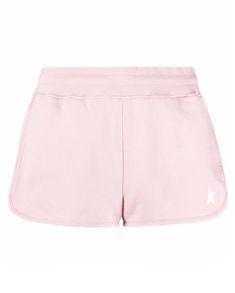 Highlights Pink, Star Motif, Golden Goose Deluxe Brand, Pink Sports, Track Shorts, Mini Shorts, Pink Shorts, Golden Goose, Pink Cotton