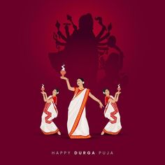 happy duroba puja on the occasion of diwaling with her family