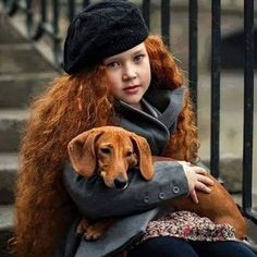 Red Hair Don't Care, Kids Around The World, Redhead Girl, Ginger Hair, Animals For Kids, Redheads, Dachshund, Red Hair