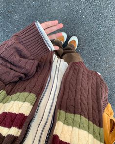 Stay warm with this Preppy Aesthetic Striped Cardigan. This cozy colledge zip-up with its brown and beige stripes have an effortless style that is perfect for any look Size:• S: Bust: 108cm/ 42.5 in, Length: 65cm/ 25.6 in, Sleeves: 53cm/ 20.9 in• M: Bust: 110cm/ 43.3 in, Length: 66cm/ 26.0 in, Sleeves: 54cm/ 21.3 in• L: Bust: 112cm/ 44.1 in, Length: 67cm/ 26.4 in, Sleeves: 55cm/ 21.7 in• XL: Bust: 114cm/ 44.9 in, Length: 68cm/ 26.8 in, Sleeves: 56cm/ 22.0 in• XXL: Bust: 116cm/ 45.7 in, Length: 6 Lazy Style, Artsy Outfit, Zipper Sweater, Loose Cardigan, Xmas List, Outwear Women, Zippered Sweater, Preppy Aesthetic, Cardigan Sweaters For Women