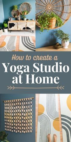 a yoga studio at home with the title how to create a yoga studio at home