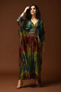 Print And Embroidery, Tie Dye Maxi