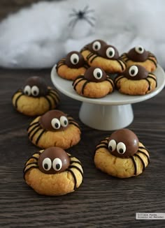 some cookies with googly eyes on them