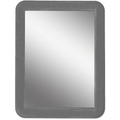 a square mirror on a white background