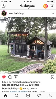 an instagramted post from robin sotto and friends on their new shed she built