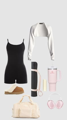 #pilatesaesthetic #pilatesmoodboard #pilatesprincess #pilates Pilate Outfits Aesthetic, Gym Outfit Pilates, Pilate Outfits, Pilates Clothes Outfit Workout Wear, Pilates Workout Outfit Aesthetic, Pilates Clothes Outfit, Pilates Starter Pack, Pilates Essentials