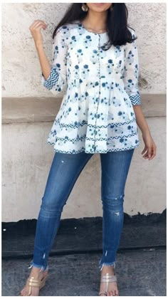 Kurtis For Jeans, Short Kurtis For Jeans, Short Kurtis, Top Jean, Short Kurti