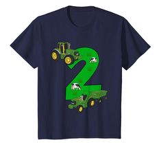 PRICES MAY VARY. This 2nd Birthday Shirt for 2 year old kids features Tractor, Farmer and the number two. It makes a great 2nd birthday outfit for every car, farm, machines lover. Happy birthday. This 2nd birthday t-shirt for boys, girls and kids is the eye-catcher at your kids birthday party. Adapt the Tractor theme to the birthday banner, invitation card and decoration in general. Lightweight, Classic fit, Double-needle sleeve and bottom hem Tractor 2nd Birthday Party, Farmer Birthday, 2nd Birthday Outfit, 2nd Birthday Shirt, T Shirt For Boys, Gifts For Farmers, Number Two, Birthday Banner, Birthday Outfit