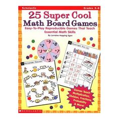 the back cover of a book with numbers on it and an image of a board game