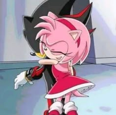 Shadow And Amy, Kitty Drawing, Hello Kitty Drawing, Sonic Adventure, Purple Girls, Sonic And Shadow, Amy Rose, Sonic Art, Shadow The Hedgehog