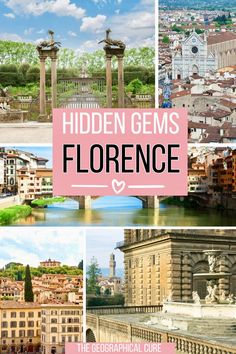 Pinterest pin graphic for hidden gems in Florence Museum Guide, Cradle Of Civilization, Busy City, Unusual Things, Off The Beaten Path, Italy Vacation, Florence Italy, Culture Travel