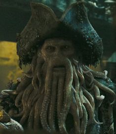 a close up of an octopus wearing a pirate hat