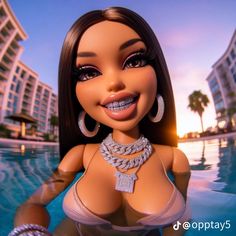 Cartoon Profile Pics Bratz, Brats Aesthetic, Girls With Grills, Bratz Baddie, Bratz Pfp, Bratz Art, Baddie Pfp, Cute Imvu Baddies