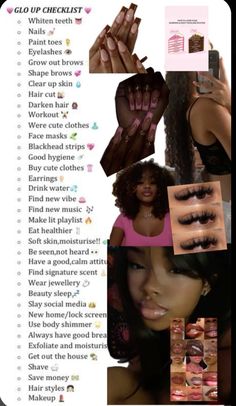 #pinterest #glowup #selfcare #beautyskincare Tips To Be Pretty, Glow Down Before And After, How To Take Care Of Your Body Skin, How To Glowup Tips, Things To Make You Prettier, How To Have Glowing Skin Naturally, Beauty Tips Black Women, One Night Glow Up, Black Woman Glow Up