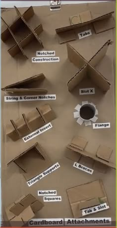 cardboard boxes with instructions to make them look like they have been built into the ground