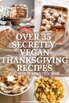 over 35 vegan thanksgiving recipes to make this year