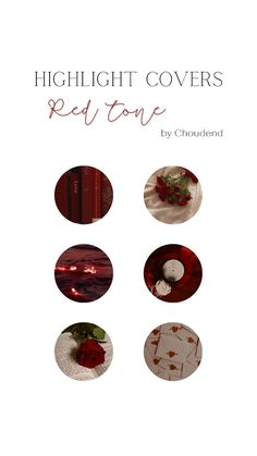 the cover of highlight covers red tone, with different images and text on it