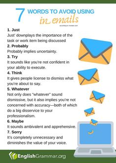 the 7 words to avoid using in email