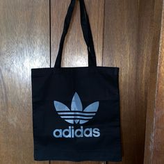 Brand New. Fully Authentic Black Tote Bag With Logo, Trendy Black Shoulder Bag With Logo, Adidas Rectangular Bag For Daily Use, Adidas Rectangular Shoulder Bag For Daily Use, Black Canvas Shopping Bag With Logo, Modern Black Bags With Logo, Adidas Rectangular Bag For Everyday Use, Rectangular Adidas Bag For Everyday Use, Black Canvas Bag With Logo For Everyday