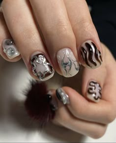 Nail Master, Custom Nails, Mens Nails, The Audacity, Y2k Harajuku, Nails Stiletto, Punk Nails, Goth Nails, Grunge Nails