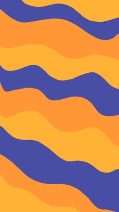 an orange and blue wavy background with horizontal lines in the center, as well as waves