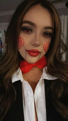 Saw
Jigsaw
Halloween Makeup
Costume Simple Halloween Costumes For Women Diy, Jigsaw Costume Black Women, Horror Characters Costumes Women, Saw Woman Costume, Jig Saw Costume Female, Jigsaw Cosplay Female, Jig Saw Makeup Halloween, Womens Scary Halloween Costume Ideas