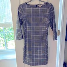 Nwt H&M Dress. Size 2. Measurement From Shoulder To Bottom Is Around 33.5 Inches. 3/4 Sleeves. Half-sleeve Fall Workwear Dresses, Fitted Dress With 3/4 Sleeves For Fall, Fall Half-sleeve Workwear Dress, Half Sleeve Fall Workwear Dresses, Spring Workwear Mini Dress With 3/4 Sleeve, Spring Mini Dress With 3/4 Sleeve For Workwear, Shift Dress With Half Sleeves For Work, Fitted Midi Dress With 3/4 Sleeves For Fall, Formal 3/4 Sleeve Mini Dress For Fall