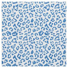 a blue and white animal print pattern on paper with the words,'i love you '