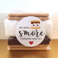 DIY smore themed favors kit with stickers and bags. Makes a great gift for pioneer school or appreciation. We need s'more pioneers like you. Just peel and stick! Each sticker is a 1.9 inch circle and precut on a 8.5x11" sheet. Permanent adhesive with a glossy finish. Bags are food safe material compliant 3" wide x 2" deep x 6 1/2" tall. Flat bottom with a paper insert. Fits fillings for 2 smores.  More gifts: https://www.etsy.com/shop/digitaldoodlebug?ref=si_shop%C2%A7ion_id&section_id=38553541 Jw Pss Gift, Pioneer School Gifts Jw Diy Ideas, Pioneer School 2024, Pioneer Survival Kit Jw Gift Ideas, Regular Pioneer Gifts Ideas, Jw Gifts Ideas, Pioneer School Gifts Jw Diy, Jw Pioneer School Gift Ideas, Pioneer Meeting Gifts