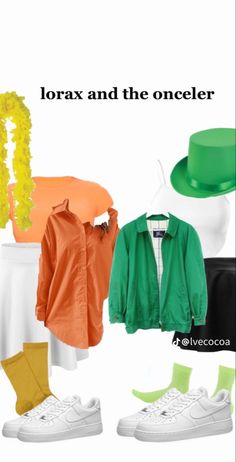 an image of clothes and accessories for st patrick's day with text that reads, torx and the oneler