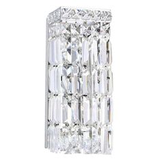 a large crystal wall light on a white background