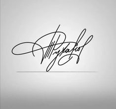 an image of signatures written in black ink on a white background with the words,