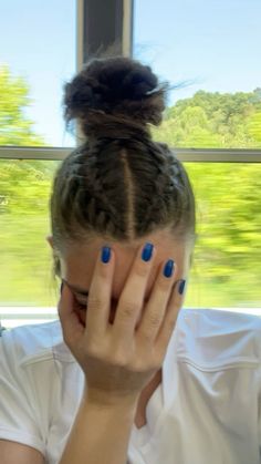 Cute Soccer Hairstyles, Braided Hairstyles For Sports, Gameday Hair, Football Hairstyles, Soccer Hairstyles, Knot Bun, Game Day Hair, Soccer Game, Sports Hairstyles