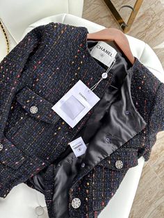 Tweed Outfit, Official Dresses, Fancy Shirt, Blouse Casual Fashion, Blazer Designs, Tweed Coat, Stylish Clothes For Women, Coat Outfits