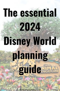 the disney world planning guide with text overlay