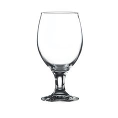 an empty wine glass on a white background