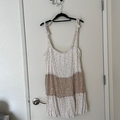 Never Been Worn Altar’d State Floral Dress! Floral Details And Adjustable Straps You Can Tie! White Mini Sundress For Vacation, White Floral Print Mini Sundress, White Flowy Mini Sundress, White Maxi Sundress For Daytime, White Sundress For Daytime, White Mini Sundress, Whimsy Goth, Altard State Dresses, Altard State