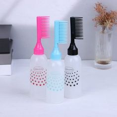 Features: 1.100% brand new and super high quality. 2. The bottle has its own scale, no need for visual inspection, and the dosage is more accurate. 3. The comb tooth has a water outlet, which can be used as a dry cleaning bottle or a hair dye comb. 4. The operation is simple, as long as you press it lightly, the paste will flow out to the comb Above, can be operated with one hand. 5. If you have any problems with the products, please feel free to contact us after you received the itmes. Specific Hair Dye Bottle, Hair Colouring, Comb Hair, Hair Dye, Light Effect, Hair Oil, Hair Tools, 2 A, Plastic Bottles