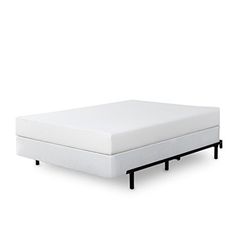 an image of a bed with no sheets on it and the mattress is not in position