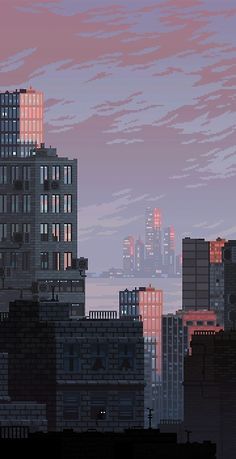 an image of a city skyline with skyscrapers