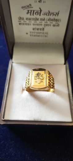 Gents Gold Ring Indian, Gold Ring Men, Stone Ring Design