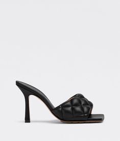 Women's Padded in Black | Bottega Veneta® US Padded Sandals, Bottega Veneta Shoes, Satin Pumps, Leather Denim, Leather Mules, Quilted Leather, Womens Slippers, Leather Heels, New Shoes